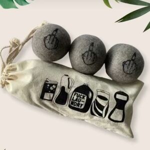 "F*ck Laundry" Wool Dryer Ball Set